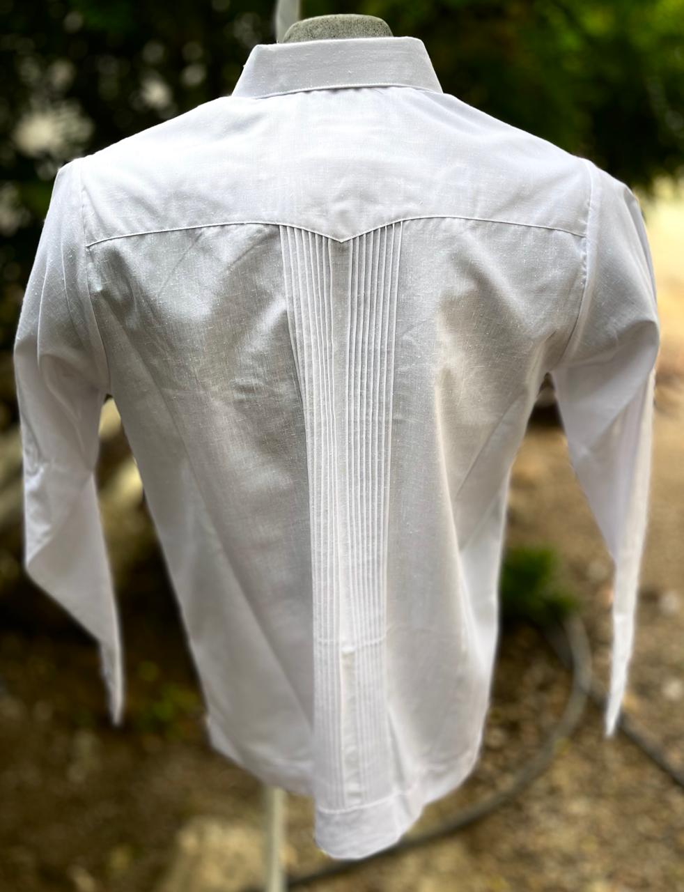 Guayabera Elegante Asimétrica tipo Panal