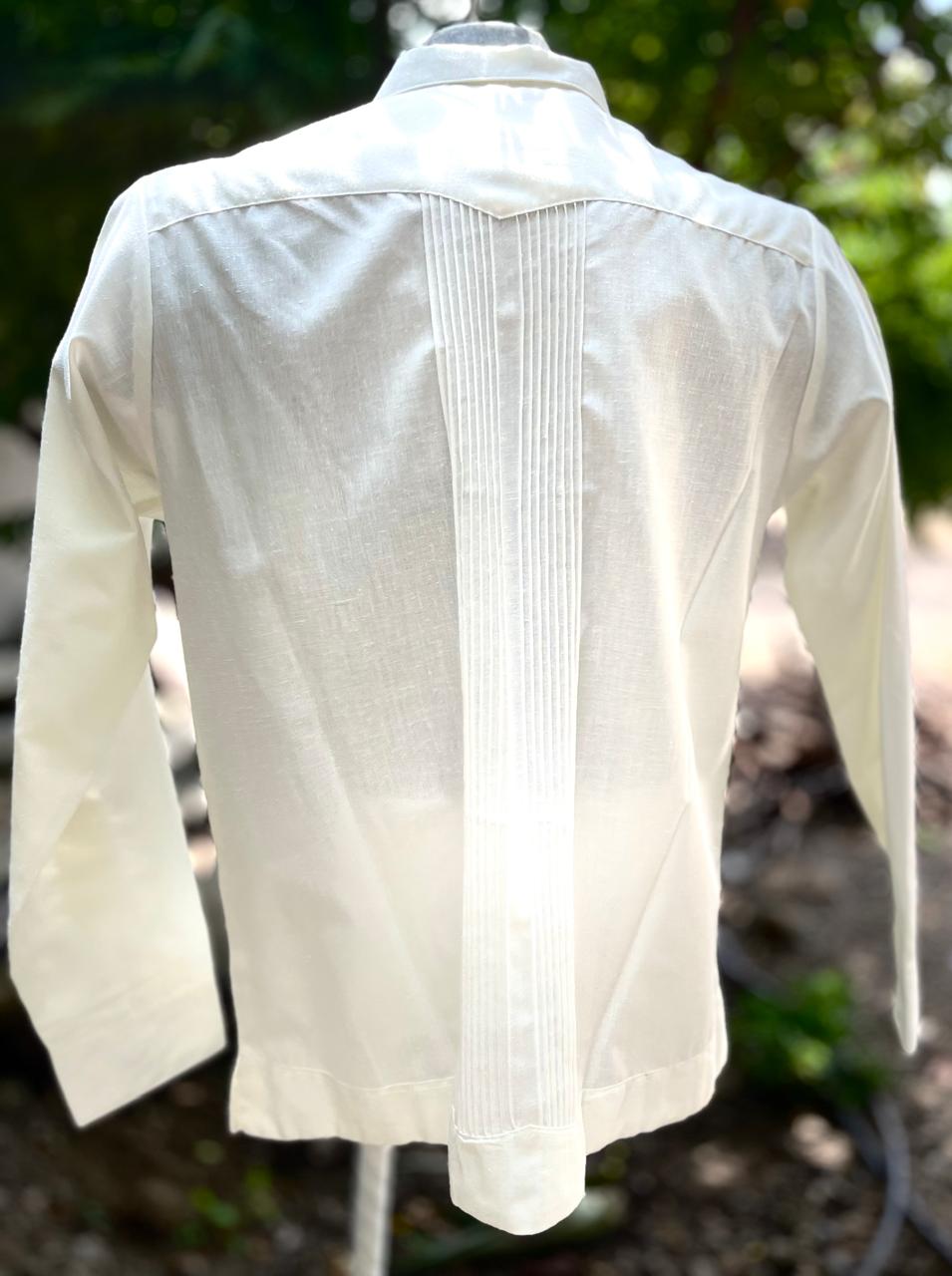 Guayabera Fina Punto de Cruz