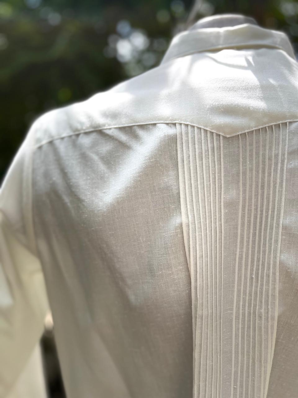 Guayabera Fina Punto de Cruz